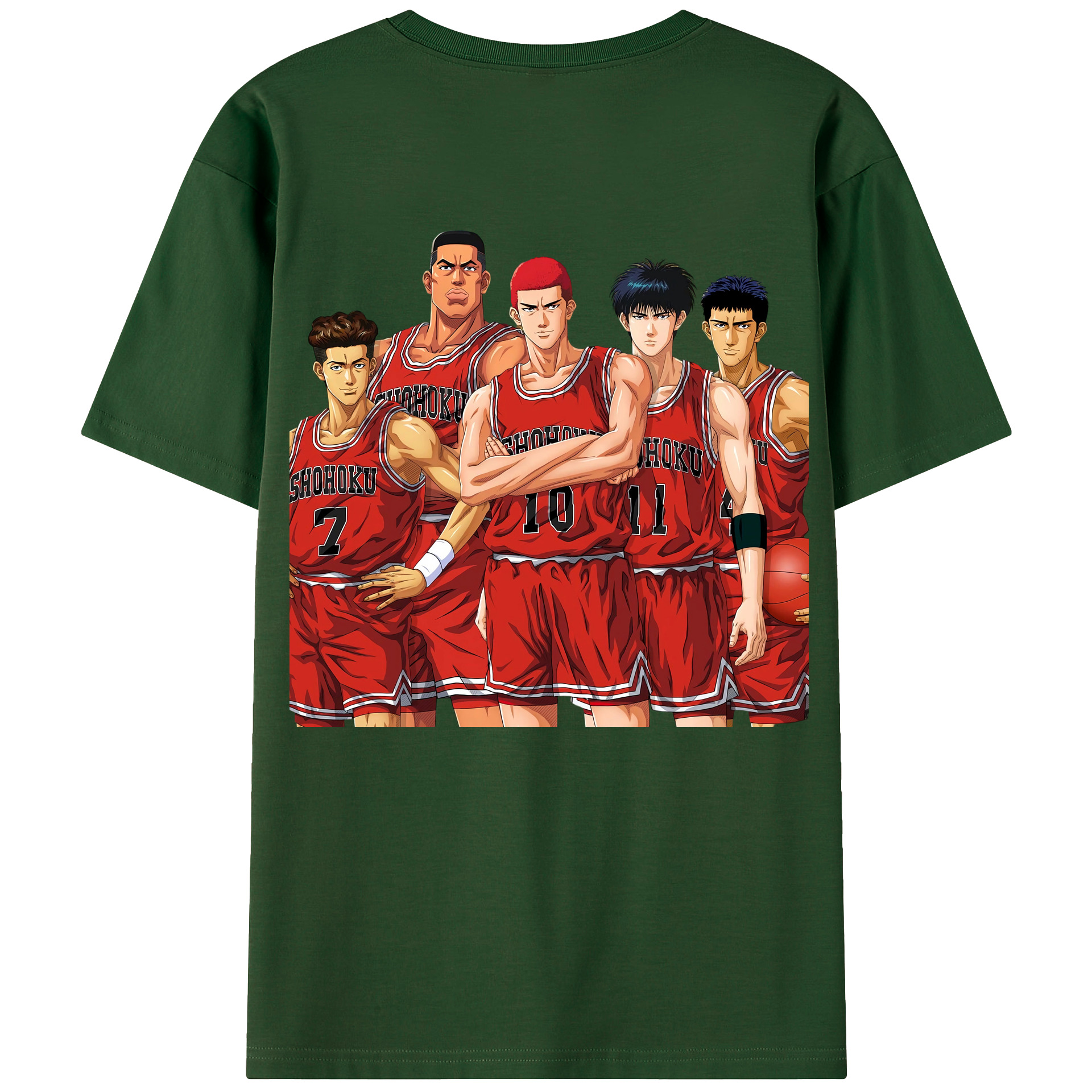 SLAM DUNK／スラムダンク 綿100％半袖Tシャツ（背面プリント）